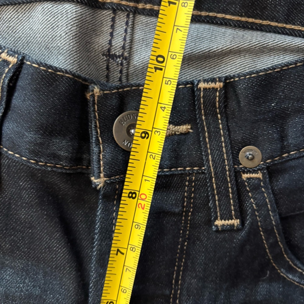 Hudson Byron Straight Men's Jeans Dark Blue 30x33 New - Picture 7 of 8